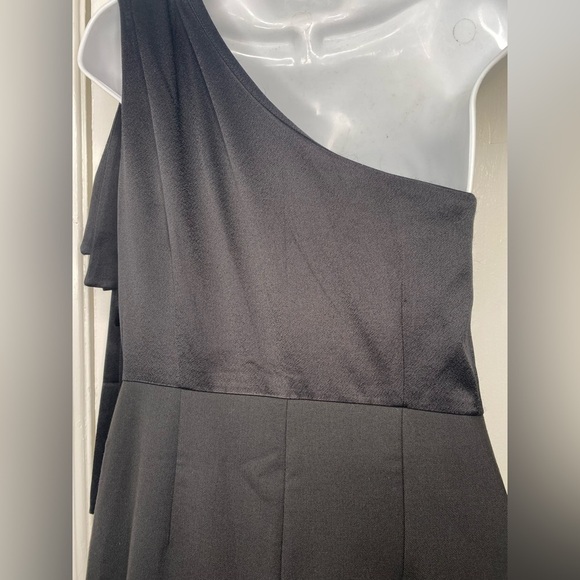 TED BAKER NWT Orliie Bow Trim One Shoulder Black Jumpsuit - Picture 9 of 15